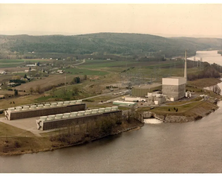 Vermont Yankee Nuclear Power Station in Vernon, Vermont, before decommissioning