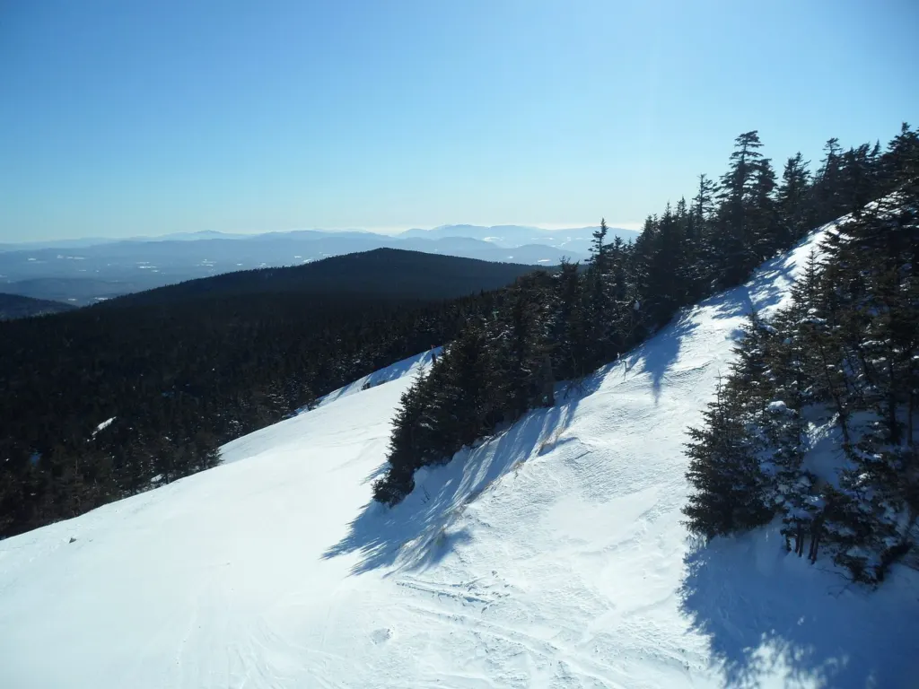 Ski trails at Killington in the Green Mountains of Rutland County, Vermont