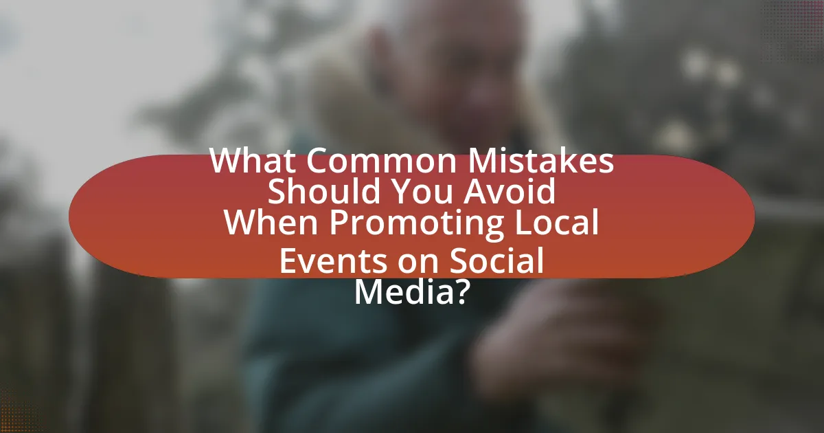 What Common Mistakes Should You Avoid When Promoting Local Events on Social Media?